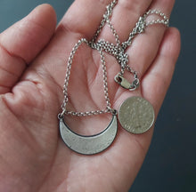Load image into Gallery viewer, Crescent Moon Necklace~Sterling Silver