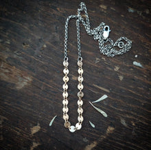 Load image into Gallery viewer, Little Moons Necklace~Sterling Silver + 14k Gold Fill