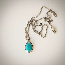 Load image into Gallery viewer, Turquoise Drop Necklace
