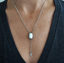 Load image into Gallery viewer, White Buffalo Lariat Necklace