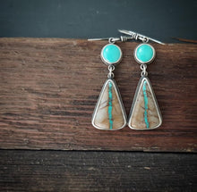 Load image into Gallery viewer, Earth + Sky Earrings