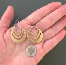 Load image into Gallery viewer, Synergy Earrings~Brass+Sterling Silver
