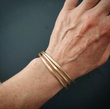 Load image into Gallery viewer, Brass Element Bangles-Set of Three