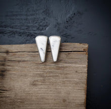 Load image into Gallery viewer, White Buffalo Point Post Earrings