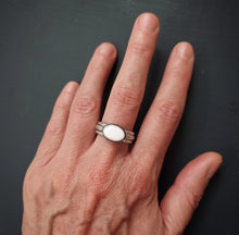 Load image into Gallery viewer, White Buffalo Stacking Ring Set