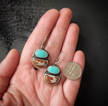 Load image into Gallery viewer, Earth and Sky Earrings