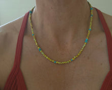 Load image into Gallery viewer, Yellows + Blues Necklace