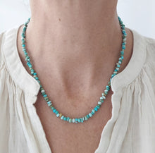 Load image into Gallery viewer, Turquoise Beaded Necklace 17 1/2"-18 1/4"