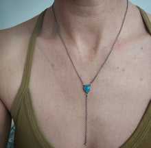 Load image into Gallery viewer, Turquoise Lariat Necklace