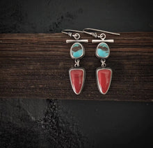 Load image into Gallery viewer, Earth + Sky Earrings