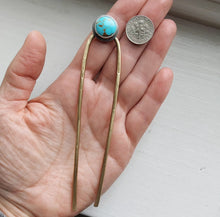 Load image into Gallery viewer, Turquoise Hair Fork