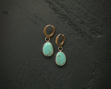 Load image into Gallery viewer, Turquoise Hoops