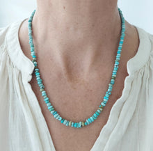 Load image into Gallery viewer, Turquoise Beaded Necklace 19 1/8" - 20 1/4"