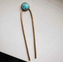 Load image into Gallery viewer, Turquoise Hair Fork