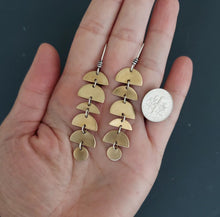 Load image into Gallery viewer, Traveler Earrings~Brass+Sterling Silver