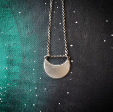 Load image into Gallery viewer, Sterling Silver Crescent Moon Necklace