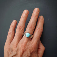Load image into Gallery viewer, Turquoise Stacking Ring Set