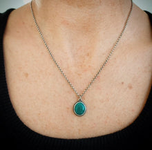 Load image into Gallery viewer, Turquoise Drop Necklace