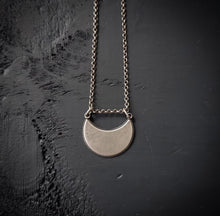 Load image into Gallery viewer, Sterling Silver Crescent Moon Necklace