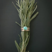 Load image into Gallery viewer, Turquoise Stacking Ring Set