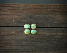 Load image into Gallery viewer, Double Turquoise Post Earrings