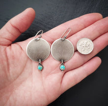 Load image into Gallery viewer, Silver Moon Earrings