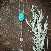 Load image into Gallery viewer, Turquoise Lariat Necklace