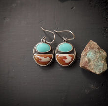 Load image into Gallery viewer, Earth and Sky Earrings