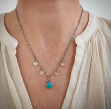 Load image into Gallery viewer, Turquoise Little Moons Necklace