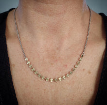 Load image into Gallery viewer, Little Moons Necklace~Sterling Silver + 14k Gold Fill