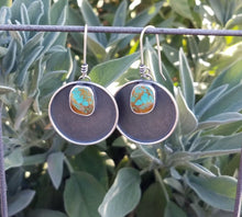 Load image into Gallery viewer, Sunshine~Moonshine Kingman Turquoise Earrings no.1