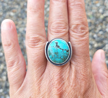 Load image into Gallery viewer, A Little Luck Blue Moon Turquoise Ring