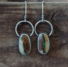 Load image into Gallery viewer, Royston Ribbon Turquoise Earrings