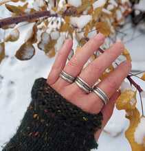 Load image into Gallery viewer, Sterling Silver Stacking Rings size 5.75