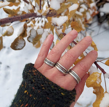 Load image into Gallery viewer, Sterling Silver Stacking Rings size 7.5