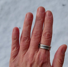 Load image into Gallery viewer, Sterling Silver Stacking Rings size 9