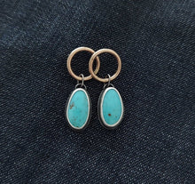 Load image into Gallery viewer, Alchemy Turquoise Post Hoops
