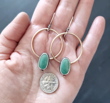 Load image into Gallery viewer, Alchemy Turquoise Hoops
