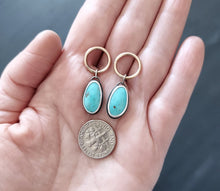 Load image into Gallery viewer, Alchemy Turquoise Post Hoops
