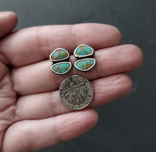 Load image into Gallery viewer, Double Turquoise Post Earrings