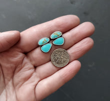 Load image into Gallery viewer, Double Turquoise Post Earrings