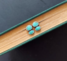 Load image into Gallery viewer, Double Turquoise Post Earrings