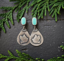 Load image into Gallery viewer, Peace Post Earrings no.1