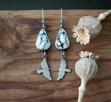 Load image into Gallery viewer, White Buffalo Peace Earrings