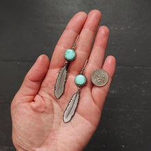 Load image into Gallery viewer, Hope is the Thing With Feathers Earrings