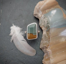 Load image into Gallery viewer, Owyhee Jasper Story Ring