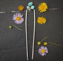 Load image into Gallery viewer, Turquoise Hair Fork no.2