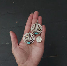 Load image into Gallery viewer, Turquoise Rise Earrings