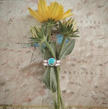 Load image into Gallery viewer, Turquoise Stacking Ring Set