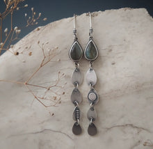 Load image into Gallery viewer, Labradorite Dream Space Earrings